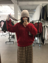 [MD Pick]Wool-Touch Brush V-Neck Knit (4 Colors)