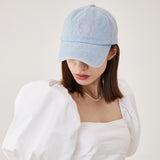 Round Logo Ball Cap (Light Blue Denim)