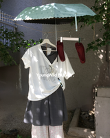 Monog off-shoulder T-shirt (2color)
