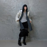MISTY GLITTER HOODED SCARF