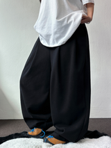 10000ソルド❤バックフロントツーピンタックバルーンオーバーパンツ🩶🖤2カラー🩶S-XL