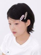 ドットクッキーヘアクリップセット