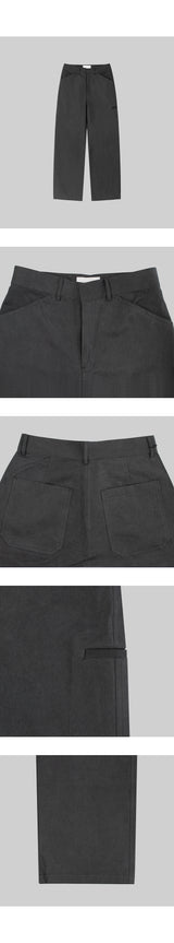 Cathionic cotton pants [Charcoal]