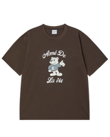 25FW ACベアウェルカムショートスリーブTシャツ ブラウン