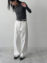 Rivet High Neck Slim Fit T-Shirt