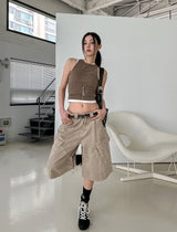 Mute Dyeing Bermuda Cargo Pants