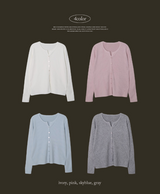 #ベーシックリブスリットニットカーディガン (4color)