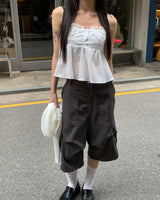 Big cargo bermuda pants