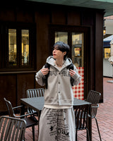 Dark Button Hooded Cardigan