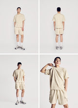 [24SS] ベーシックロゴピグメントウォッシングショートスリーブTシャツ（ベージュ）