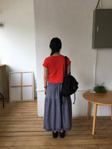 Vesty Check Long Skirt (2color)