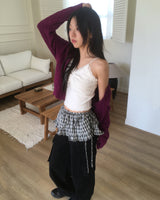 Wenme Lace Shirring Layered Sleeveless