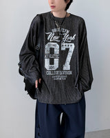 デルタボーダー長袖Tシャツ