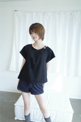 ピナッツチェックリボンTシャツ