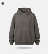 High-neck cut-off hood zip-up