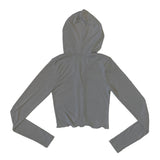 Slim hood cardigan