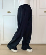 WIDE TR BANDING SLACKS PANTS