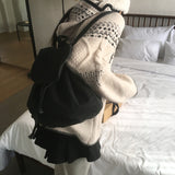 タプレデニムコットンバケットバックパック