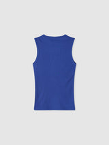 Orb Cut Henley Neck Sleeveless (5c)