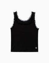 LACE POINT SLEEVELESS (BLACK)