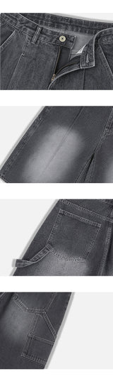 アーバンカーペンターバミューダデニムパンツ (gray)
