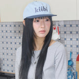logo two tone cap sky blue & navy