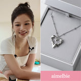 [NMIXX Sullyoon Necklace] メルティングハートカラーボーンネックレス