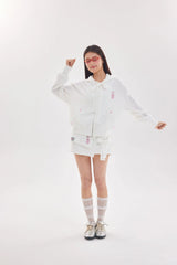 Off the Clock Hooded Jacket (White)