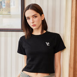 VZ 3D ロゴクロップTシャツ / ブラック