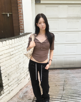 レース レイヤード Tシャツ