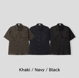 Rodin Wrinkle Two-Pocket Short Sleeve Shirt