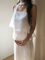 Fairy tie frill blouse