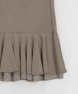 Sunkey Button Frill Layered Sleeveless