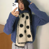 [MADE/SET] アポンバラクラバブークレVネッククロップドニットセット