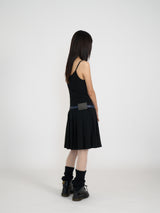 PLEATS MIDI ONE-PIECE (BLACK)