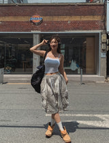 ペイントワイドビッグカーゴハーフパンツ