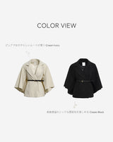 ケープハーフコート (belt set)