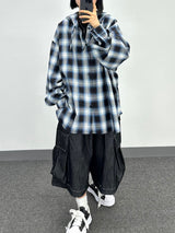  natural denim bermuda pants