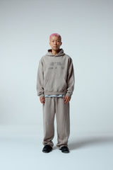 Side surfboard damage washing sweat pants (ash grey)