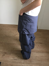 Nylon wrap skirt pants (2color)