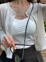 Setter Linen Crop Knit Cardigan / 9 colors
