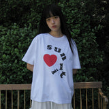 DOT LOGO OVERFIT TEE (WHITE)