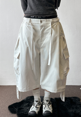 Riley Rope Curve Cargo Balloon Bermuda Shorts 2color