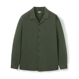 ルーズフィットオープンカラーリネンシャツ [Khaki]