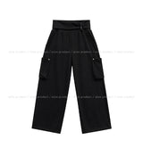 Cord Strap Folding Cargo Training Pants