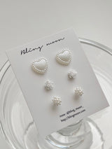 [3 set] prince earring set
