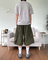 Nylon Cargo Bermuda Pants