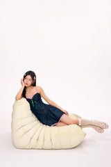 Lub-Dub Volume Mini Dress (Navy)
