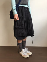 Serena Balloon Midi Skirt (3color)
