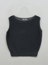 Nana See-through Round Neck Vest